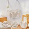 Vobumix Macramé Cat Hammock, Handwoven Hanging Cat Bed and Window Perch view 4