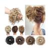 ZENY896V Messy Bun Hairpiece with Elastic, Synthetic Curly Chignon, Dark Auburn view 1