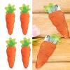 Vdaxvme Easter Carrot-Shaped Cutlery Pockets, 10-Pack view 2