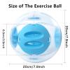 7.9-Inch Transparent Hamster Exercise Ball with Four Openings, Blue view 2