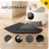 Waterproof Cat Litter Mat, Double-Layer Honeycomb, Black, 55 x 75 cm view 3