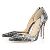 EDEFS Everyday High Heels, 10 cm Stiletto Heel, D'Orsay Design for Bro Dates & Festivals, Flower White, EU 39 view 3