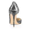 EDEFS Everyday High Heels, 10 cm Stiletto Heel, D'Orsay Design for Bro Dates & Festivals, Flower White, EU 39 view 4