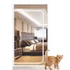 Pet Screen Door, 90 x 210 cm, Thickened Cat-Proof Mesh, Scratch-Resistant, with Zipper view 1