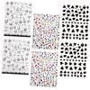 Self-Adhesive Cow Print Nail Stickers, 6 Sheets PVC Nail Art view 1