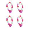 YIBOZI Soft Pet Collars with Colorful Pom Poms and Bells, Adjustable, Cat Collar Set for Festivals, Holidays, Parties, Cat Accessories, 4 Pieces view 1