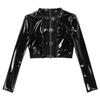SNOMYRS Y2K Gothic Racewear Latex Lingerie Set, Plus Size view 3