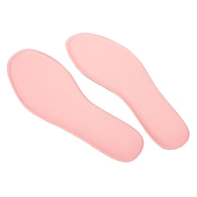Thin Shoe Insoles, 1 Pair, Pink Cotton, Breathable