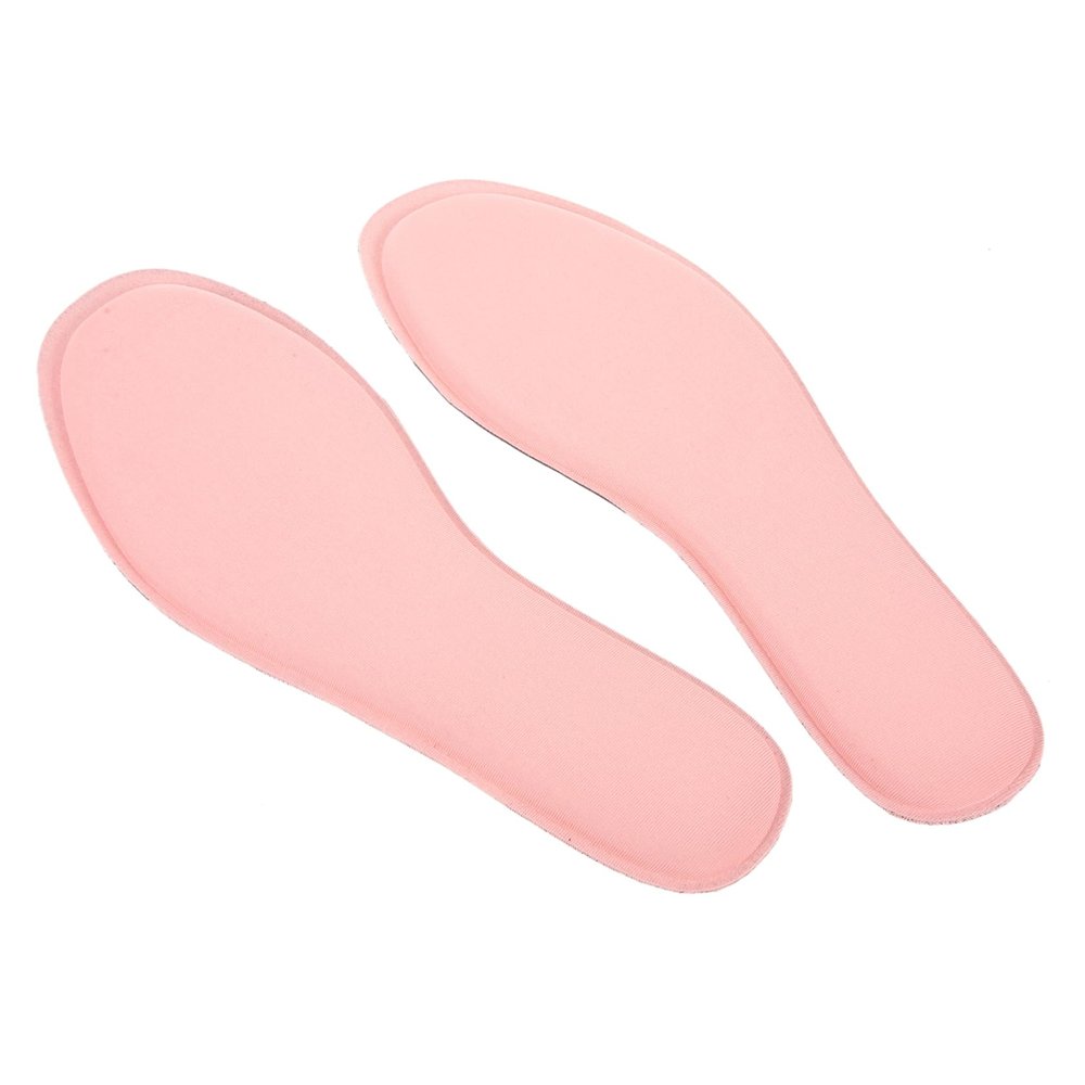 Thin Shoe Insoles, 1 Pair, Pink Cotton, Breathable