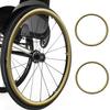 24/22-Inch Wheelchair Push-Rim Covers, Gold Silicone view 1