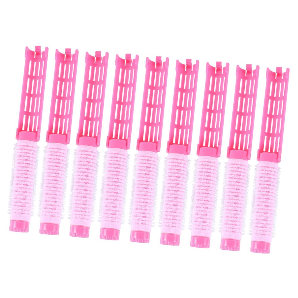 Pink Plastic DIY Hair Curlers