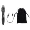 Nose Hair Clipper, Rechargeable Portable Electric Facial Hair Trimmer with Double-Edged Blades and Storage Bag view 1