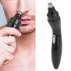 Nose Hair Clipper, Rechargeable Portable Electric Facial Hair Trimmer with Double-Edged Blades and Storage Bag view 3