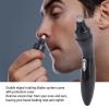 Nose Hair Clipper, Rechargeable Portable Electric Facial Hair Trimmer with Double-Edged Blades and Storage Bag view 4