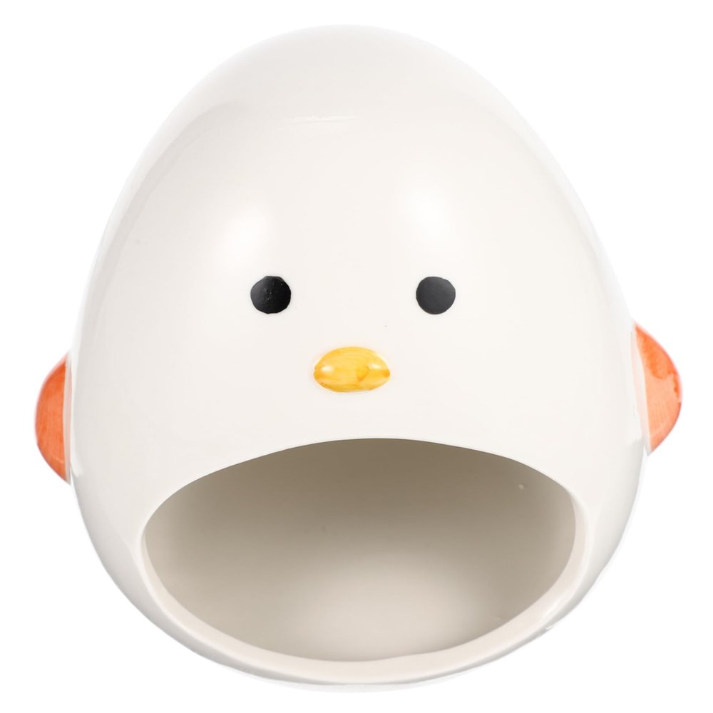 HAPINARY Decorative Ceramic Hamster House, Animal-Shaped Pet Hideaway
