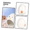 HAPINARY Decorative Ceramic Hamster House, Animal-Shaped Pet Hideaway view 3