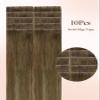 GOO GOO Invisible Tape Extensions, Human Hair, 40 cm, 25 g, 10 pcs., #(T3/8)613 view 2