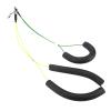 TOPINCN Adjustable Dog Grooming Restraint Leash with Stainless Steel Cable and Foam-Padded Collar, for Small and Medium Breeds, Yellow + Green view 1