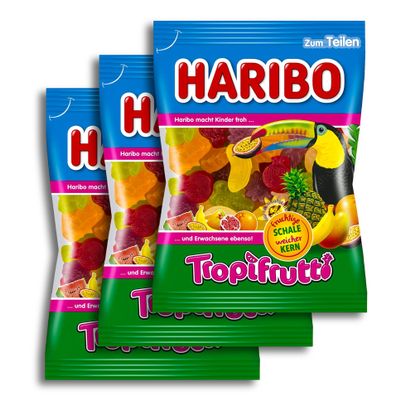 3-Pack Haribo Tropifrutti, 3 x 175 g