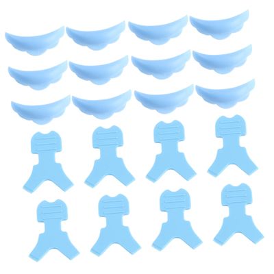 Silicone Eyelash Pads for Lash Extensions, 10 Pairs, Blue