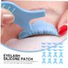 Silicone Eyelash Pads for Lash Extensions, 10 Pairs, Blue view 4