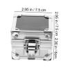 Aluminum Nail Drill Bit Holder, Silver Manicure Storage Box view 2
