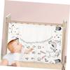 ERINGOGO Baby Milestone Blanket Set, Photography Blanket with Frame, 2-Piece, 75 x 100 cm, Flannel, for Baby Shower Props view 4