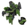 Tbest Aquarium Moss Rockery Decoration with Bridge and Pavilion view 4