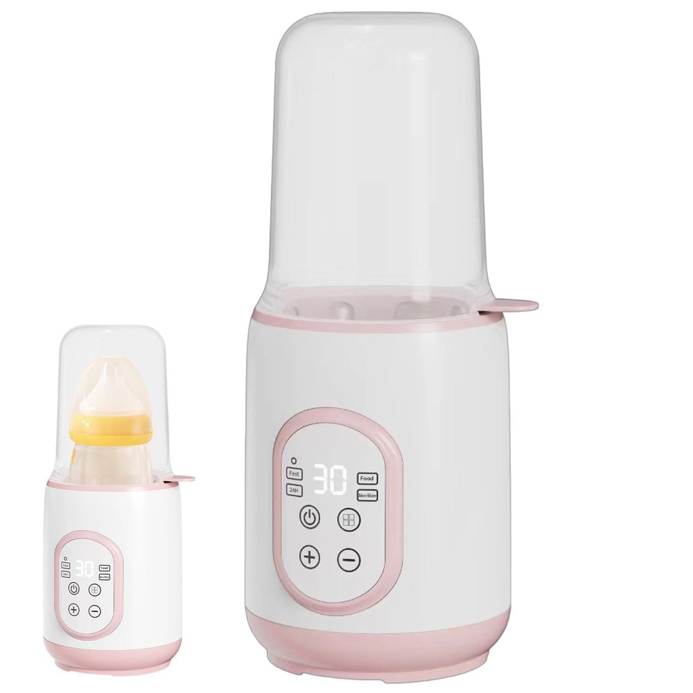 Portable Bottle Warmer - Fast Heating, Temperature Maintenance, Cordless, Gentle Defrosting for Breast Milk, Automatic Constant-Temperature Heating for Travel, Car, and Nighttime