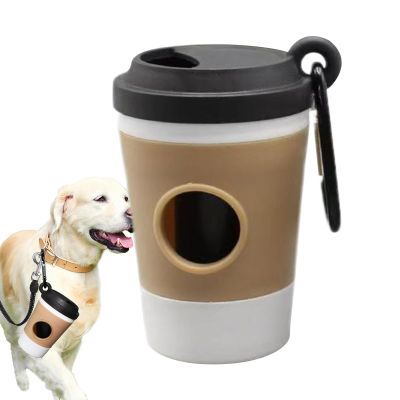 Dinchaakuarry Dog Poop Bag Holder, Coffee Cup Design