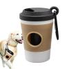 Dinchaakuarry Dog Poop Bag Holder, Coffee Cup Design view 1