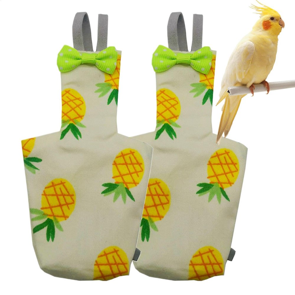 Bird Diapers for Small Birds, Reusable, 2-Pack