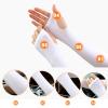 Zeiwohndc Fingerless Sun Sleeves, Adjustable Cooling Arm Covers for Women and Girls view 4