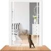 DTREEL Cat Screen Door, 110 x 220 cm, Scratch-Resistant Mesh with Zipper (Fits Doors up to 80 x 200 cm) view 2