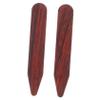 VALICLUD Wood-Look Collar Stays for Men's Dress Shirts, 60 mm, 2-Pack view 1