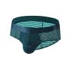 YOSUWOAI Men's String Boxer Briefs, Low-Rise Jockstrap, Transparent Mesh Trunk view 3