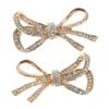 LIFKOME Removable Rhinestone Shoe Clips with Bow, 2-Pack view 1