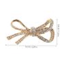 LIFKOME Removable Rhinestone Shoe Clips with Bow, 2-Pack view 2