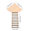 Yardwe Wooden Hamster Platform with Ladder for Small Animals view 2