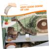 Yardwe Wooden Hamster Platform with Ladder for Small Animals view 4