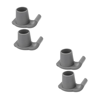 Sosoport 2 Sets Non-Slip Walker Ski Glides, Gray, 4 Pieces