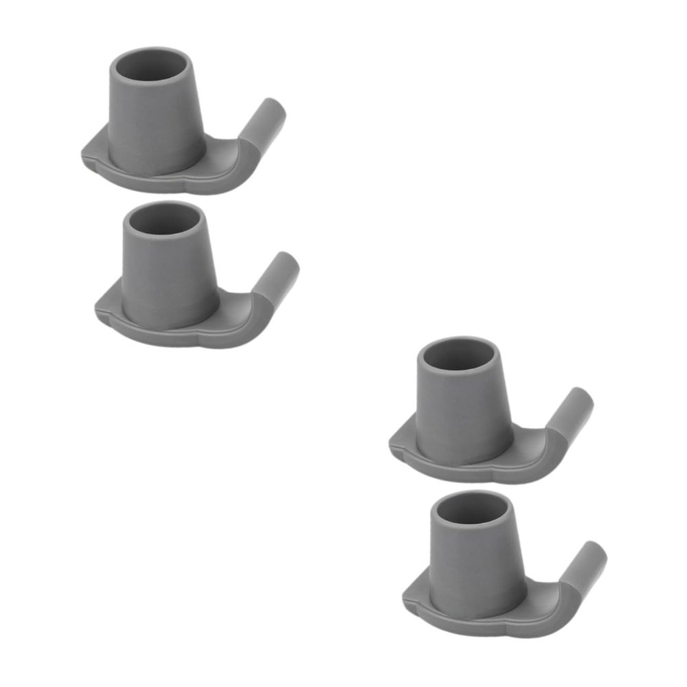 Sosoport 2 Sets Non-Slip Walker Ski Glides, Gray, 4 Pieces