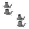 Sosoport 2 Sets Non-Slip Walker Ski Glides, Gray, 4 Pieces view 1