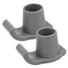 Sosoport 2 Sets Non-Slip Walker Ski Glides, Gray, 4 Pieces view 3