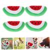 GANAZONO 4-Piece Watermelon-Shaped Plush Squeaky Toys for Dogs view 4