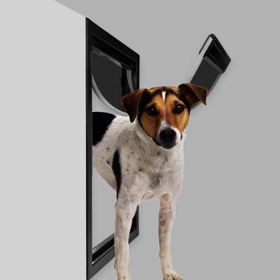 Extra-Large Dog and Cat Door, Durable Weather-Resistant Pet Flap for Medium to Large Dogs, Easy DIY Installation for Doors, Walls, and Screens
