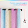 Verycurtain Kids & Girls Rainbow Ombre Double-Layer Star Cutout Blackout Curtains with Foil-Print Sheer, 2-Piece Set for Bedroom, Nursery, Living Room - Yellow/Purple/Blue, 52W x 72L view 4