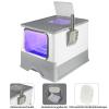 OHMG Enclosed Cat Litter Box for Large Cats with Lid, Removable Tray, Self-Cleaning, Leakproof, Filter and Scoop view 3