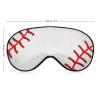 Soft Sleep Mask for Men, Retro Baseball Red Lines, Adjustable Strap for Air Travel view 2