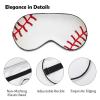 Soft Sleep Mask for Men, Retro Baseball Red Lines, Adjustable Strap for Air Travel view 3